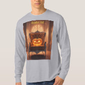 Jack O Lantern Fluwelen Stoel T-shirt (Voorkant)