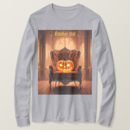 Jack O Lantern Fluwelen Stoel T-shirt