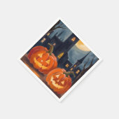 Jack-O-Lantern Fright | Halloween Spooky Party Servet (Hoek)