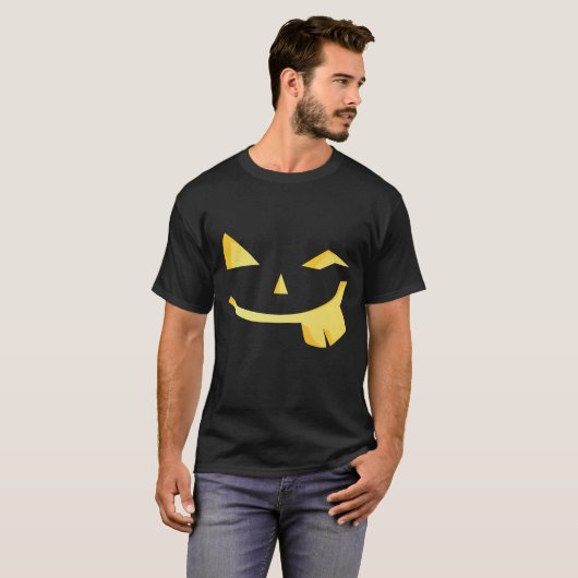 Jack O Lantern Funny Face Halloween Shirt (Voorkant volledig)