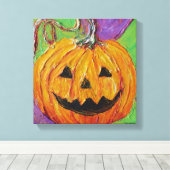 Jack-O-Lantern Galerij Wrap Canvas Print (Insitu (Houten vloer))