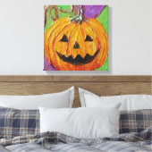 Jack-O-Lantern Galerij Wrap Canvas Print (Insitu (Slaapkamer))