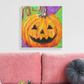 Jack-O-Lantern Galerij Wrap Canvas Print (Insitu (Woonkamer))