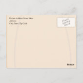 Jack-O-Lantern Gekke gezicht met één tand Briefkaart (Achterkant)