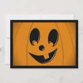 Jack-O-Lantern Gekke gezicht met één tand Kaart (Voorkant)