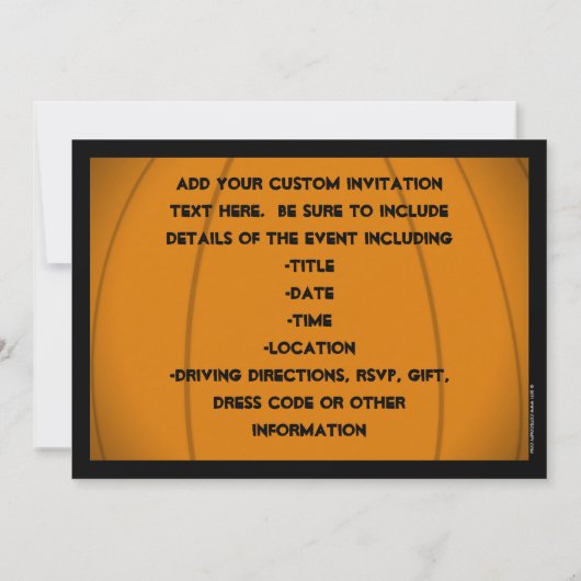 Jack-O-Lantern Gekke gezicht met één tand Kaart (Achterkant)