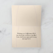 Jack-O-Lantern Gekke Gezicht w / Tooth Halloween K Kaart (Binnen)