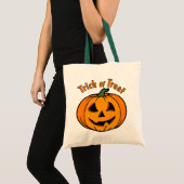 Jack O Lantern Gesneden Pompoen Snoep of Truc Tote Bag (Voorkant (product))