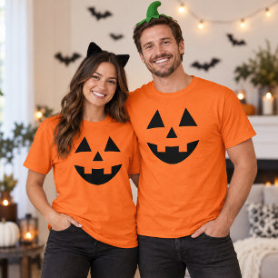 Jack O Lantern Gezicht Oranje Koppels Halloween T-shirt