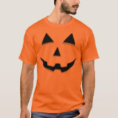 Jack-O-Lantern Gezicht Sinaasappel Halloween Kostu T-shirt (Voorkant)