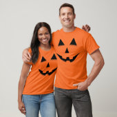 Jack-O-Lantern Gezicht Sinaasappel Halloween Kostu T-shirt (Unisex)