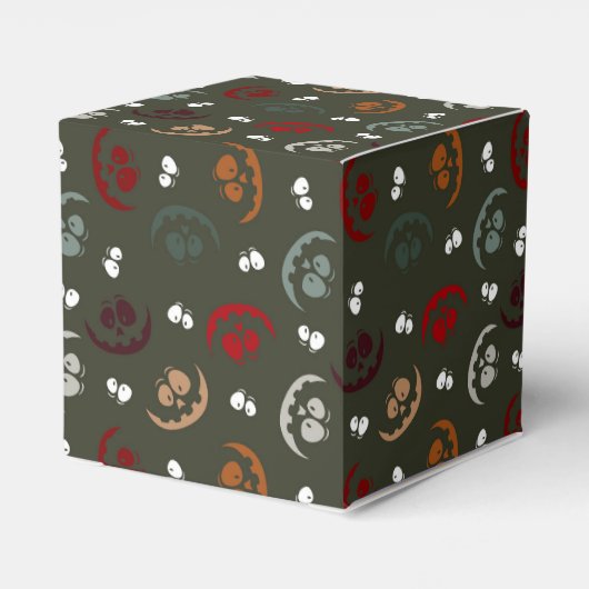 Jack-O-Lantern-gezichten Bedankdoosjes (Achterkant)