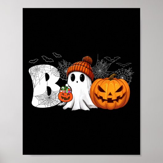 Jack O Lantern Ghost Boo Halloween kostuums Boy Gi Poster (Voorkant)