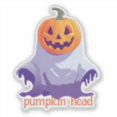 Jack-o-lantern Ghost Sticker (Voorkant)