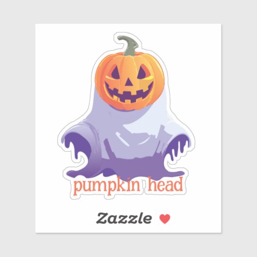 Jack-o-lantern Ghost Sticker (Vel)