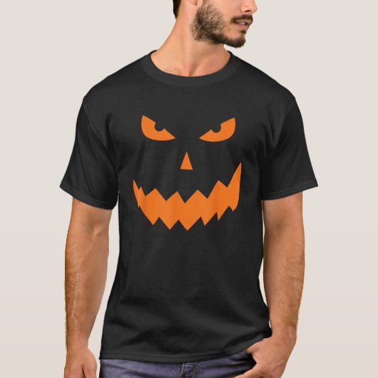 Jack o Lantern Giant Pumpkin Gezicht Halloween Kos T-shirt (Voorkant)
