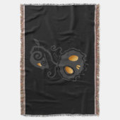 Jack O Lantern Glows Skull Vine Deken (Voorkant Verticaal)