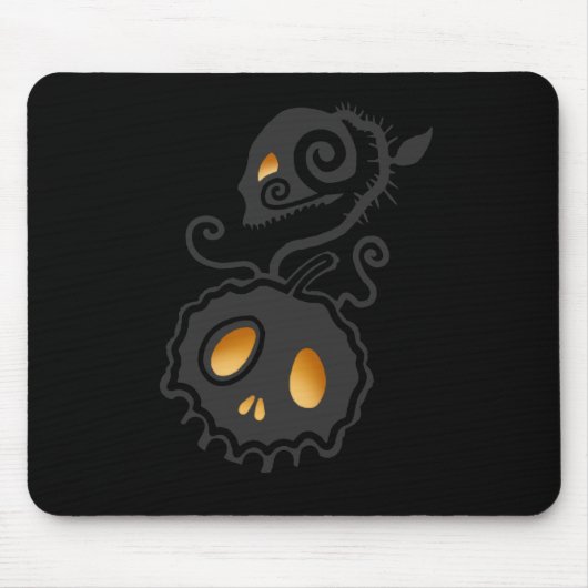 Jack O Lantern Glows Skull Vine Muismat (Voorkant)