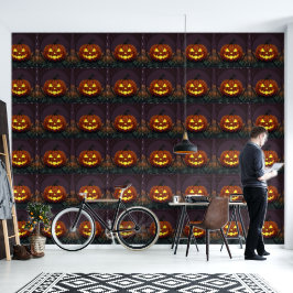 Jack O Lantern Gotische Stijl Behang