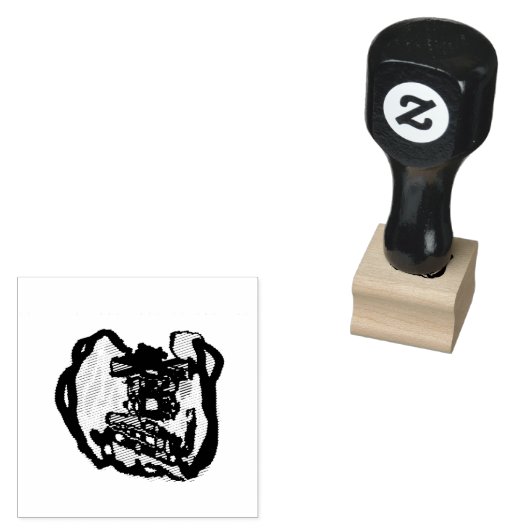 Jack o' lantern Grappig Rubberstempel (Gestempeld)