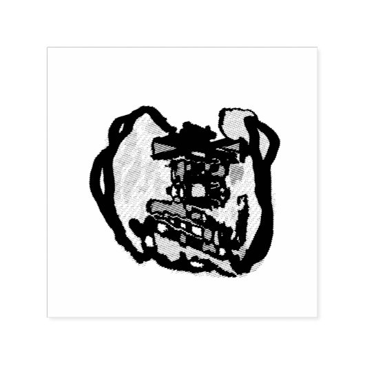Jack o' lantern Grappig Zelfinktende Stempel (Design)