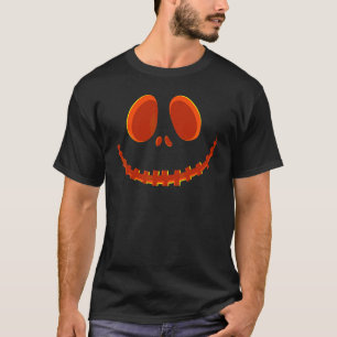 Jack O Lantern Griezelen Gesneden Pompoen Gezicht T-shirt