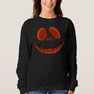 Jack O Lantern Griezelen Gesneden Pompoen Gezicht Trui