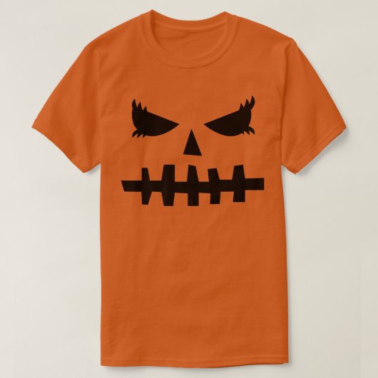 Jack O Lantern Griezelenge Pompoen Halloween Kostu T-shirt (Design voorkant)