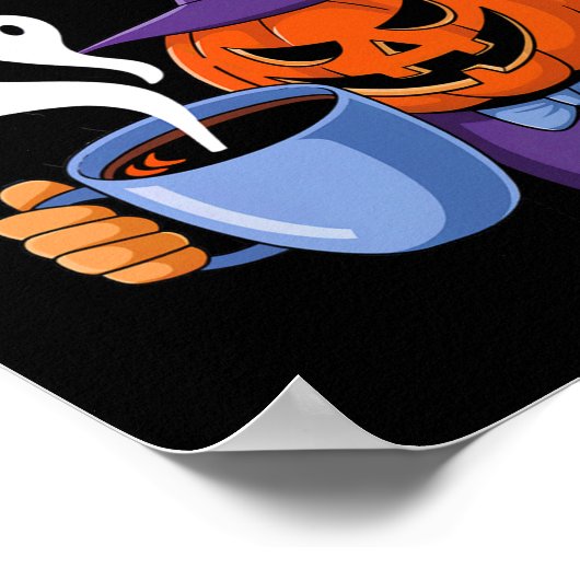 Jack-o-lantern Halloween Big Ween Energie voor Kof Poster (Hoek)