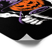 Jack-o-lantern Halloween Big Ween Energie voor Kof Poster (Hoek)