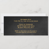 Jack-O-Lantern Halloween Birthday Party Invitation Kaart (Achterkant)