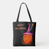 Jack o Lantern Halloween boodschappentas Tote Bag (Achterkant)