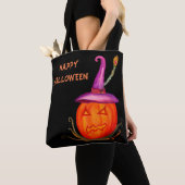Jack o Lantern Halloween boodschappentas Tote Bag (Dichtbij)