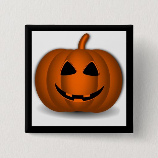 Jack o' Lantern Halloween Button (Voorkant)