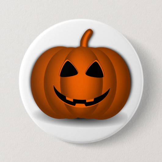 Jack o' Lantern Halloween Button (Voorkant)