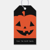 Jack-O-Lantern Halloween Cadeau Labels Cadeaulabel (Voorkant)