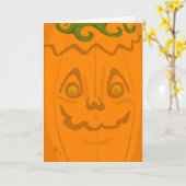 Jack o' Lantern Halloween Card Kaart (Gele Bloem)