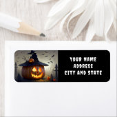 Jack-O-Lantern Halloween Etiket (Insitu)