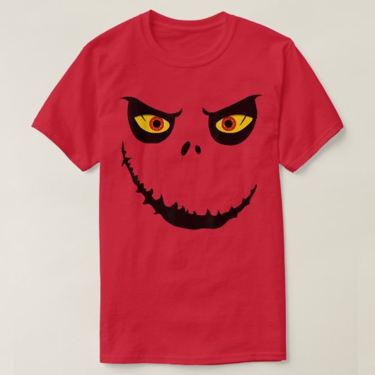 Jack O Lantern Halloween Eyelashes Costume Pumpkin T-shirt (Design voorkant)