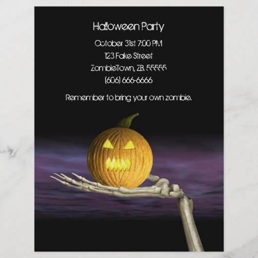 Jack-o-Lantern - Halloween Flyer (Voorkant)