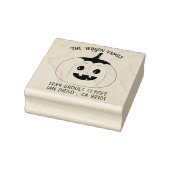 Jack-O-Lantern Halloween houten stempel (Stempel)