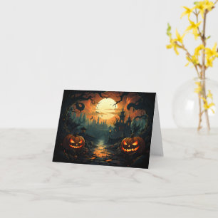Jack-o-Lantern Halloween Kaart