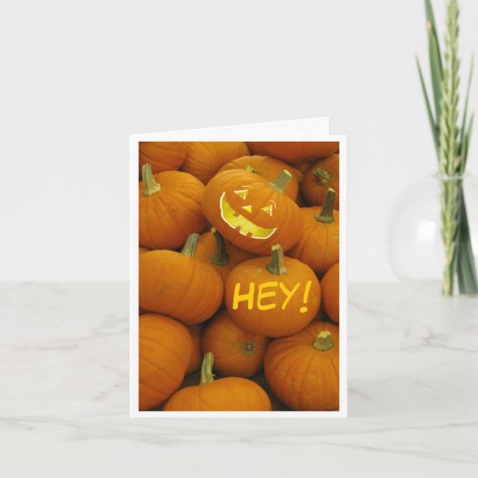 Jack O' Lantern Halloween Kaart (Voorkant)