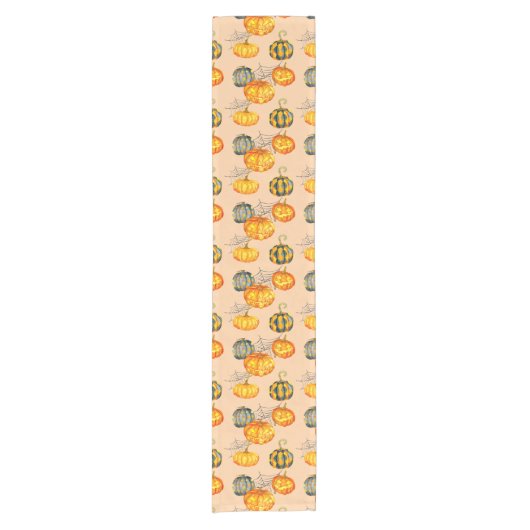 Jack O Lantern Halloween Korte Tafelloper (Voorkant)