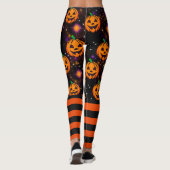 Jack-O-Lantern Halloween Leggings Pumpkin Pants (Achterkant)