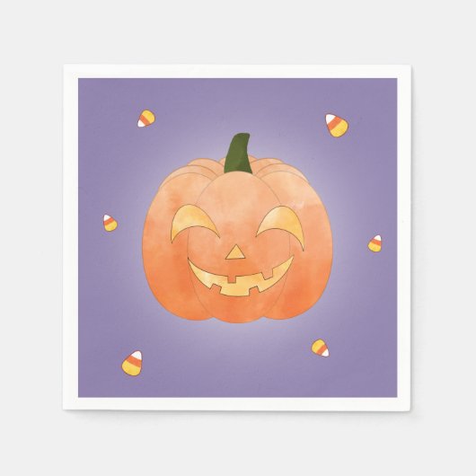 Jack-O-Lantern Halloween Papieren servet (Voorkant)