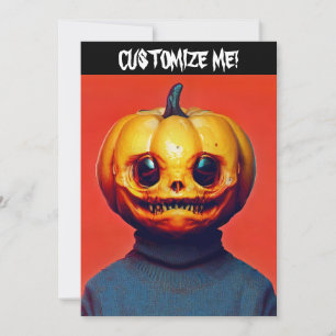 Jack-O-Lantern Halloween Party Kaart