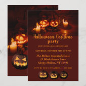 Jack O Lantern Halloween Party Kaart (Voorkant / Achterkant)