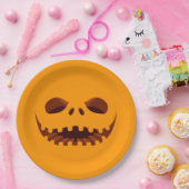 Jack o' Lantern Halloween Party Papieren Bordje (Feest)
