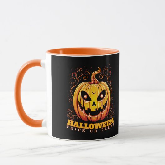 Jack-O-Lantern Halloween Pompoen Mok (Links)